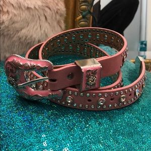 Rhinestone cowgirl belt